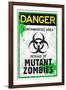 Danger Mutant Zombies-null-Framed Art Print