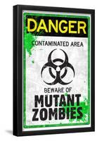 Danger Mutant Zombies-null-Framed Poster