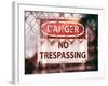 Danger Sign-Philippe Hugonnard-Framed Photographic Print