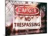 Danger Sign-Philippe Hugonnard-Mounted Photographic Print