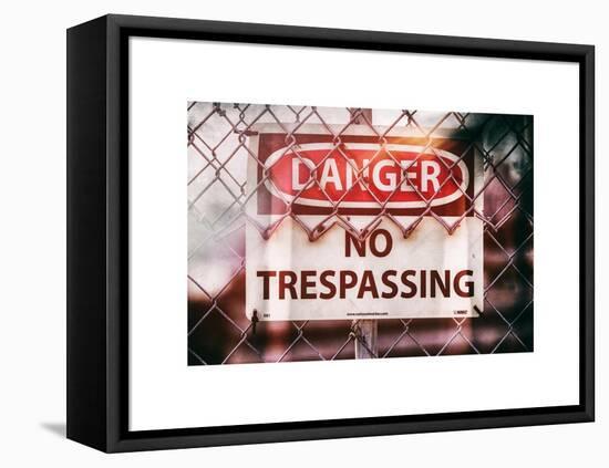 Danger Sign-Philippe Hugonnard-Framed Stretched Canvas