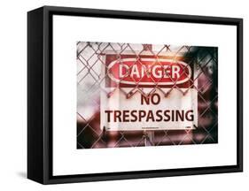 Danger Sign-Philippe Hugonnard-Framed Stretched Canvas