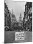 Danger Unexploded Bomb Sign at Cordoned Off Area in Front of St. Paul's Church-Hans Wild-Mounted Photographic Print