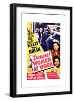 Danger! Women at Work, US poster, Patsy Kelly, Mary Brian, 1943-null-Framed Premium Giclee Print