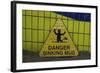 Danger-Banksy-Framed Giclee Print