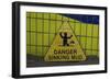 Danger-Banksy-Framed Giclee Print