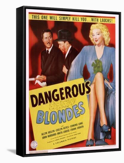 Dangerous Blondes-null-Framed Stretched Canvas