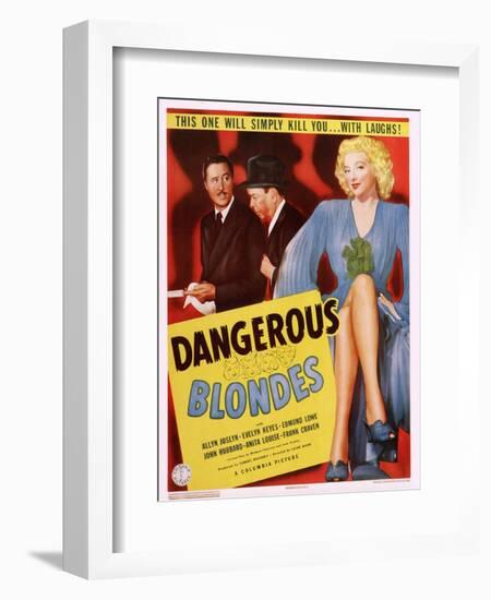 Dangerous Blondes-null-Framed Art Print