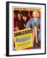 Dangerous Blondes-null-Framed Art Print