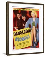 Dangerous Blondes-null-Framed Art Print