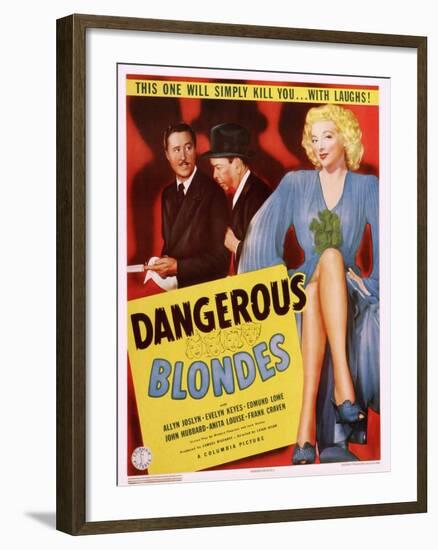 Dangerous Blondes-null-Framed Art Print