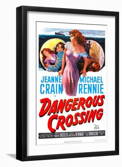 Dangerous Crossing-null-Framed Art Print