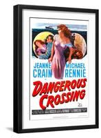 Dangerous Crossing-null-Framed Art Print