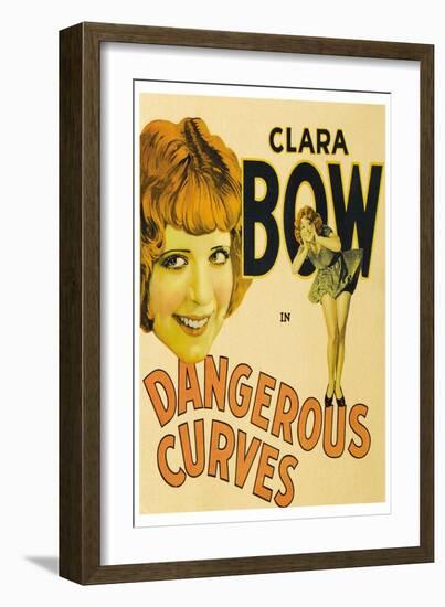 Dangerous Curves-null-Framed Art Print