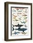 Dangerous Sharks-null-Framed Premium Giclee Print