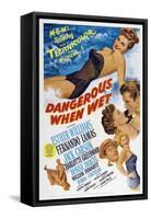 Dangerous When Wet, 1953, Directed by Charles Walters-null-Framed Stretched Canvas