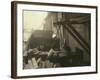 Dangerous Work - 12-Year Old Laborer at Miller and Vidor Lumber Company, Beaumont, Texas, c.1913-Lewis Wickes Hine-Framed Photo