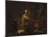 Daniel and Cyrus before the Idol Bel, 1633-Rembrandt van Rijn-Mounted Giclee Print