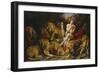 Daniel and the Lions Den, C.1615-Peter Paul Rubens-Framed Premium Giclee Print