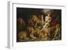 Daniel and the Lions Den, C.1615-Peter Paul Rubens-Framed Premium Giclee Print
