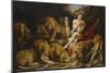 Daniel and the Lions Den, C.1615-Peter Paul Rubens-Mounted Premium Giclee Print