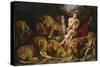 Daniel and the Lions Den, C.1615-Peter Paul Rubens-Stretched Canvas