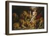 Daniel and the Lions Den, C.1615-Peter Paul Rubens-Framed Giclee Print