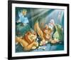 Daniel and the Lions-null-Framed Art Print