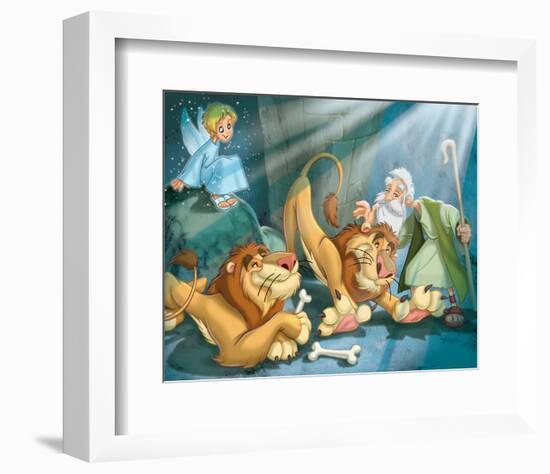 Daniel and the Lions-null-Framed Art Print