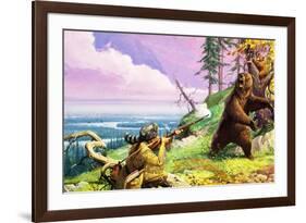 Daniel Boone Blazes the Wilderness Trail-Severino Baraldi-Framed Giclee Print