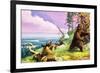 Daniel Boone Blazes the Wilderness Trail-Severino Baraldi-Framed Giclee Print