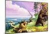 Daniel Boone Blazes the Wilderness Trail-Severino Baraldi-Mounted Premium Giclee Print