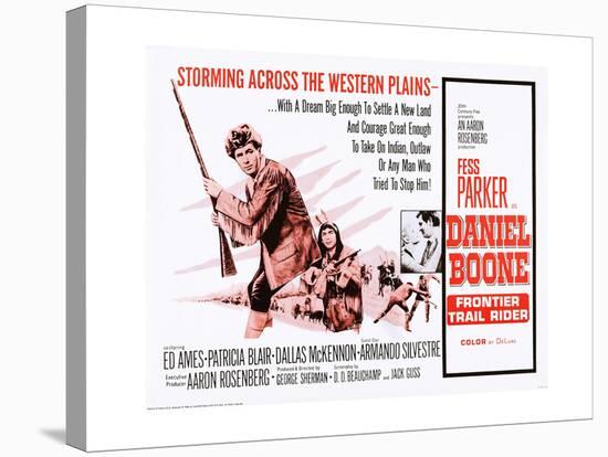 Daniel Boone: Frontier Trail Rider-null-Stretched Canvas