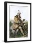 Daniel Boone, Pioneer of Kentucky, with His Rifle and Dog-null-Framed Giclee Print