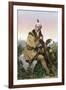 Daniel Boone, Pioneer of Kentucky, with His Rifle and Dog-null-Framed Giclee Print