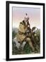 Daniel Boone, Pioneer of Kentucky, with His Rifle and Dog-null-Framed Giclee Print