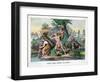 Daniel Boone Protects His Family-null-Framed Giclee Print