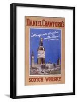 Daniel Crawford's Scotch Whisky - 'Always Sure of a Place in the House'-null-Framed Art Print