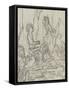 Daniel dans la fosse aux lions-Gustave Moreau-Framed Stretched Canvas