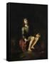 Daniel dans la fosse aux lions-Bartolome Esteban Murillo-Framed Stretched Canvas