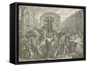 Daniel Defoe in the Pillory, 1703-Eyre Crowe-Framed Stretched Canvas