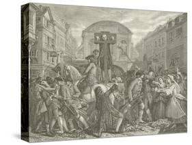 Daniel Defoe in the Pillory, 1703-Eyre Crowe-Stretched Canvas