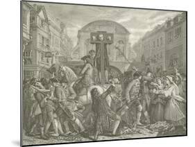Daniel Defoe in the Pillory, 1703-Eyre Crowe-Mounted Giclee Print