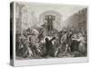 Daniel Defoe in the Pillory, Temple Bar, London, C1840?-JC Armytage-Stretched Canvas