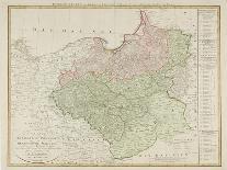 Map of the Kingdom of Prussia and the Duchy of Warsaw, 1810-Daniel Friedrich Sotzmann-Giclee Print