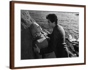 Daniel Gelin and Michele Morgan: Retour de Manivelle, 1957-Marcel Dole-Framed Photographic Print