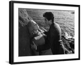 Daniel Gelin and Michele Morgan: Retour de Manivelle, 1957-Marcel Dole-Framed Photographic Print