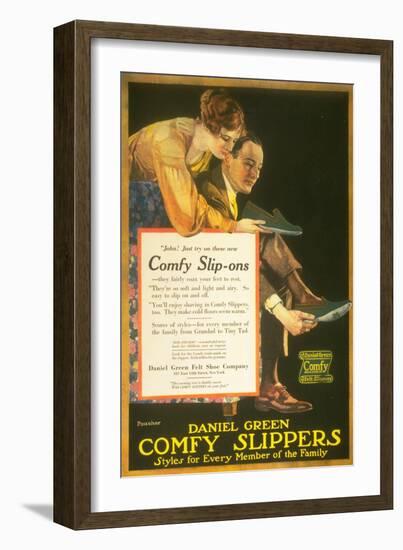 Daniel Green Comfy Slippers, USA, 1920-null-Framed Giclee Print
