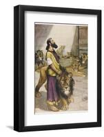 Daniel in Lion's Den-null-Framed Photographic Print