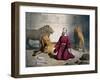 Daniel in Lions' Den from Old Testament, End of 19th Century by Bequet, Delagrave Edition, Paris-null-Framed Giclee Print